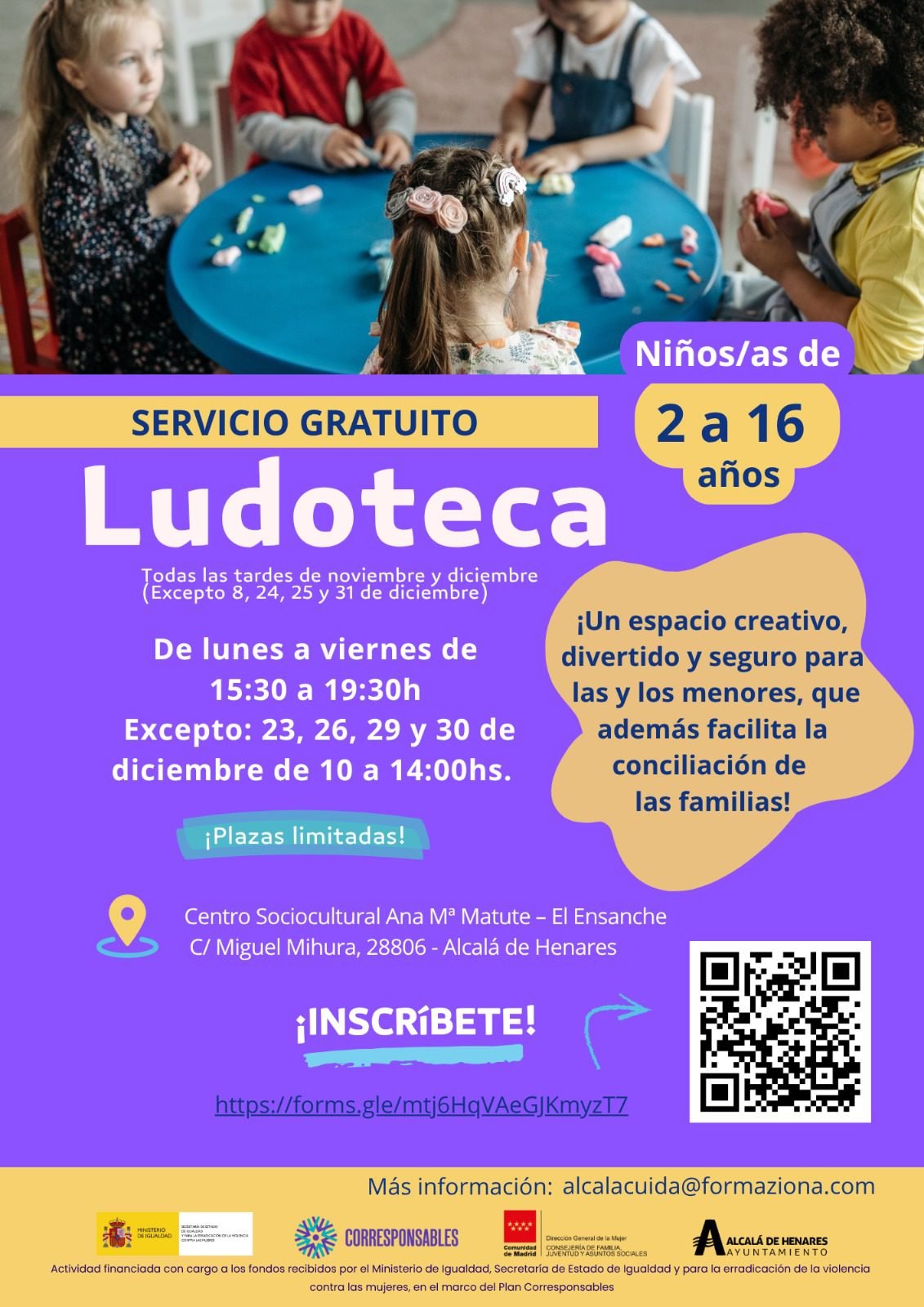 La Ludoteca para la Conciliación en el Centro Ana María Matute