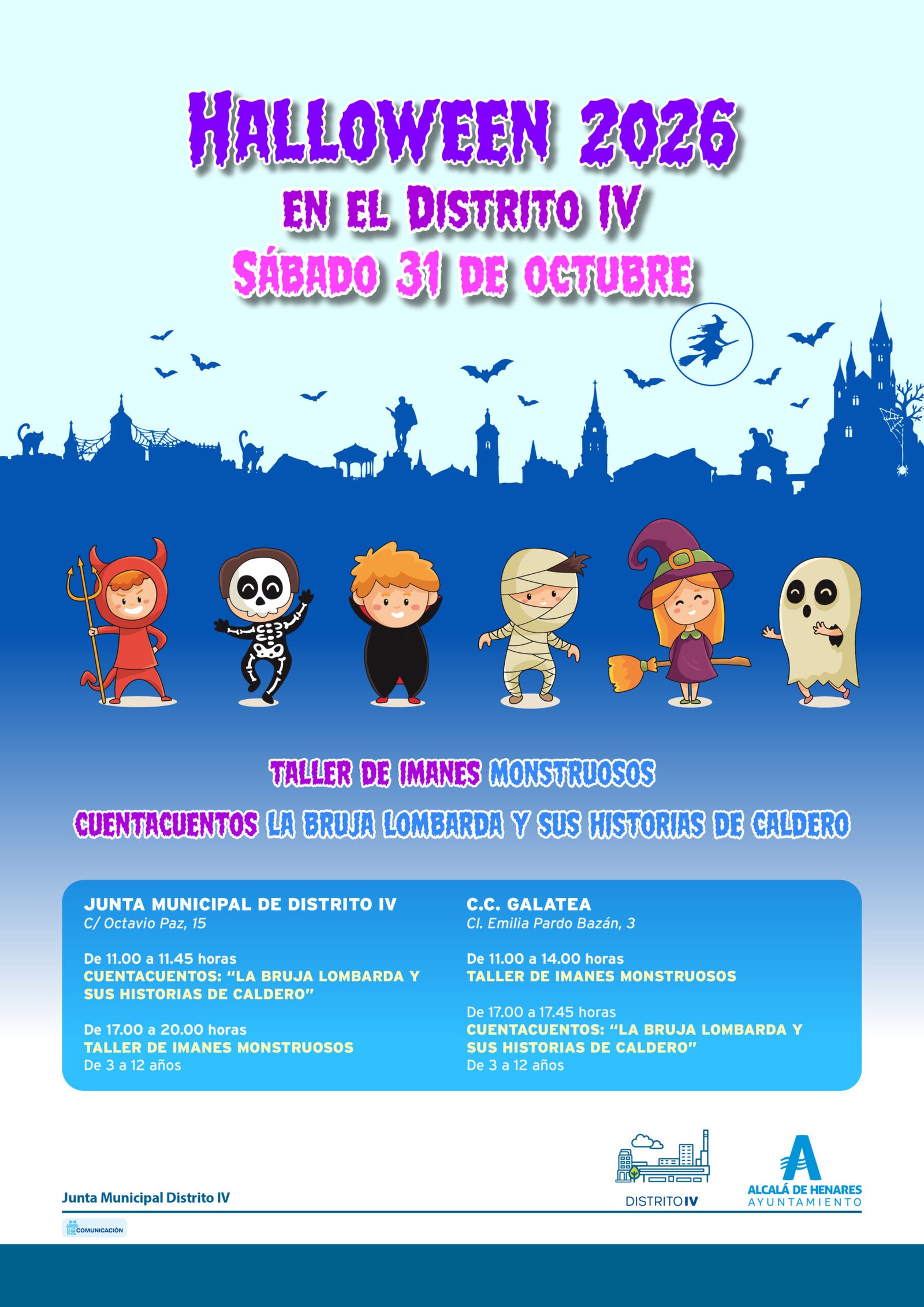 Alcalá de Henares se vuelca con Halloween en un día de cuentacuentos y talleres infantiles