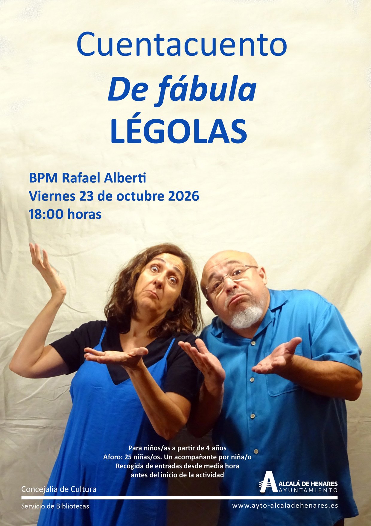 Alcalá de Henares se vuelca con el Día de la Biblioteca y ofrece cuentacuentos familiares